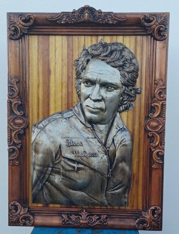 il_1140xN.3919832212_rjf9 Escultura Steve McQueen em Madeira