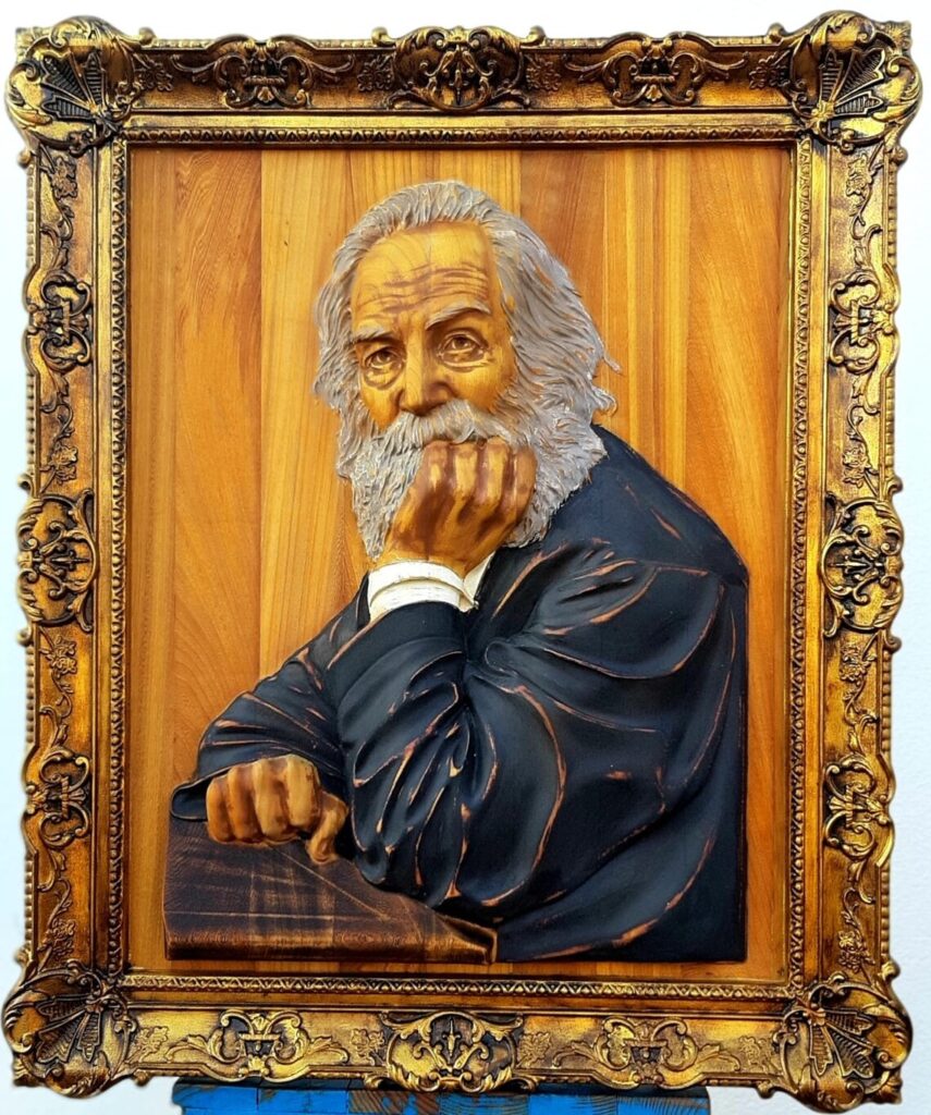 Walt Whitman em Madeira Exótica
