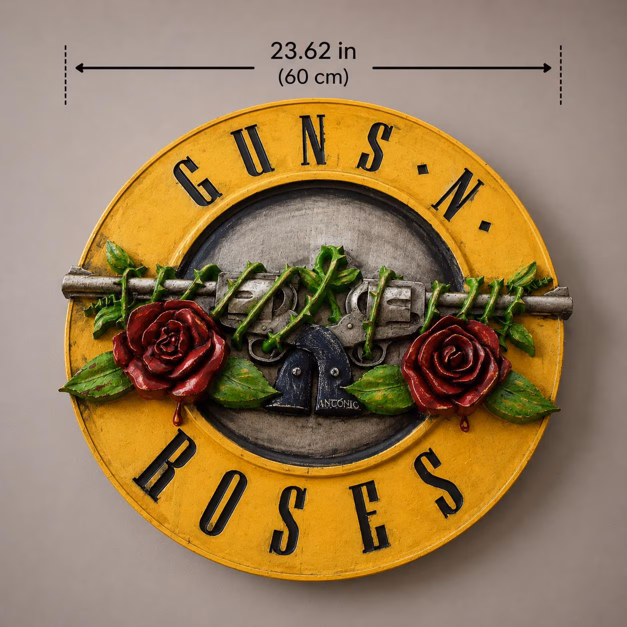 Guns N’ Roses Wall Art | Hand-Carved Wood Relief | Rock Band Home Decor | Exotic Wood Sculpture | Music Lover Gift | Custom Sizes. - Image 2